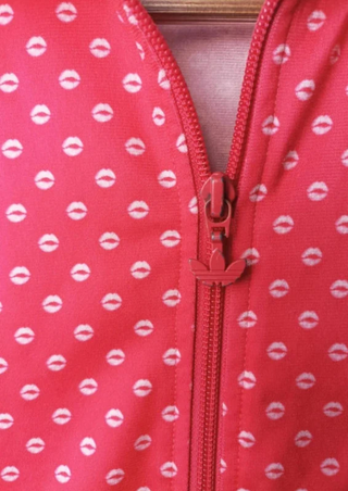 Adidas Firebird Lips Track Top Rosa