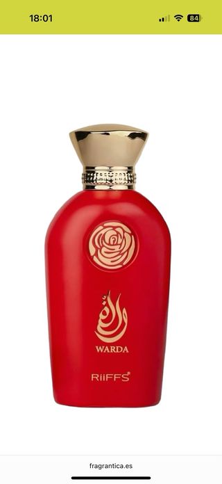 Perfume Warda Riiffs para Mujer Rojo precintado