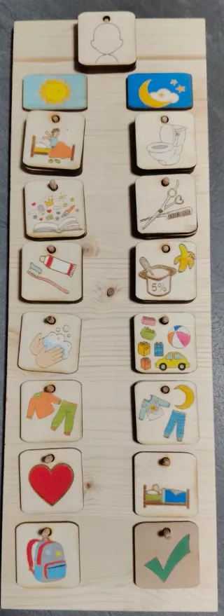 Lavagna Routine Giornaliera con Icone