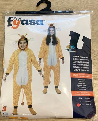 Disfraz de jirafa, para niño. Talla 10-12