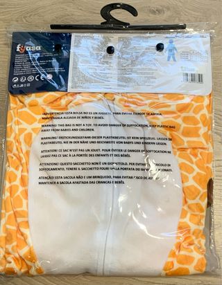 Disfraz de jirafa, para niño. Talla 10-12