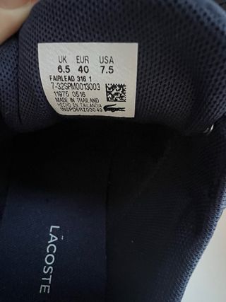 Zapatillas Lacoste Azul Marino