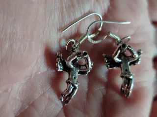 Pendientes de plata con ángeles