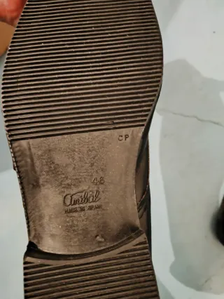 Zapatos de piel negros talla 46