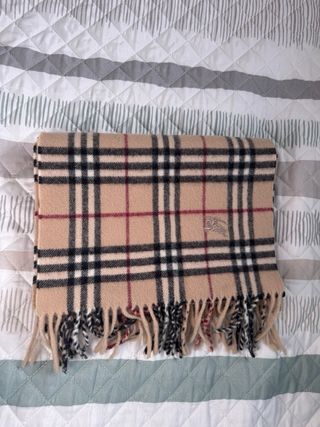 Bufanda Burberry Beige Cuadros