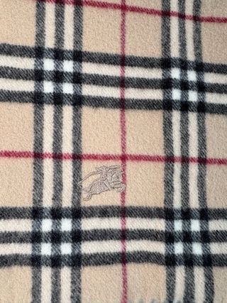 Bufanda Burberry Beige Cuadros