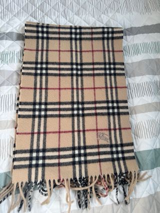 Bufanda Burberry Beige Cuadros