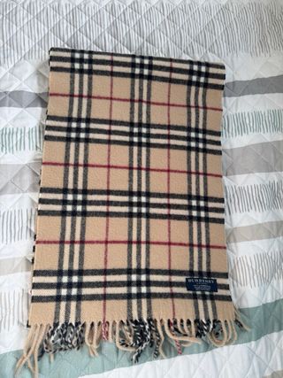 Bufanda Burberry Beige Cuadros