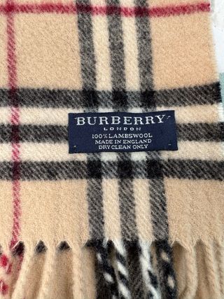 Bufanda Burberry Beige Cuadros