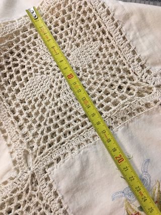 Tovaglia vintage uncinetto con ricami