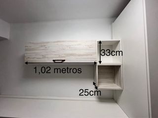 Armario, Cama Abatible y Estantes