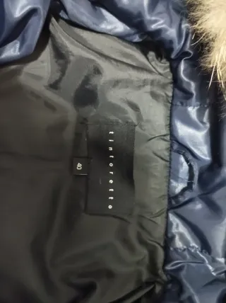 Abrigo corto plumífero marino