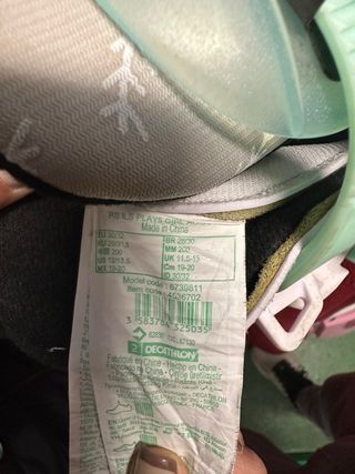 Patines Oxelo 5 Menta Niña Talla 30-32