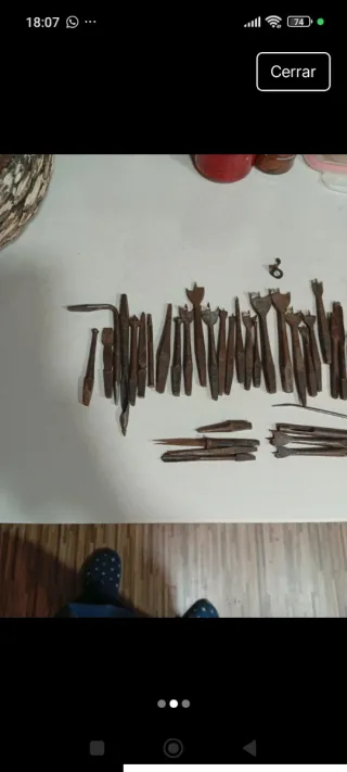 Brocas antiguas taladro/berbiquí (años 40)