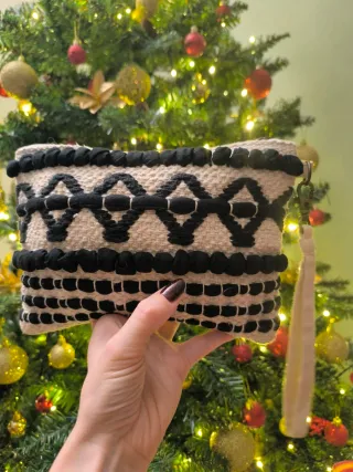 Pochette Boho Beige e Nera