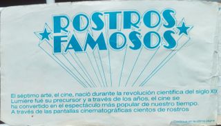 Álbum cromos completo Rostros Famosos (dunkita)