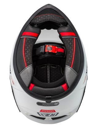 Casco Moto Integral Nzi Wake Blanco Brillo