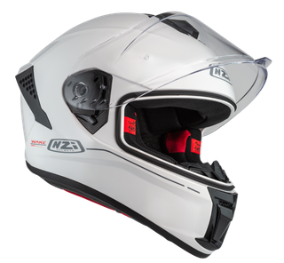 Casco Moto Integral Nzi Wake Blanco Brillo