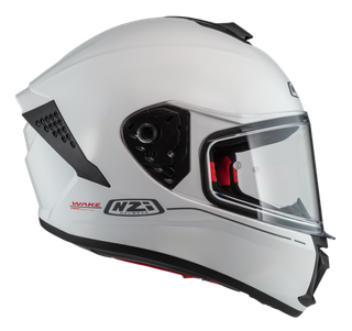 Casco Moto Integral Nzi Wake Blanco Brillo