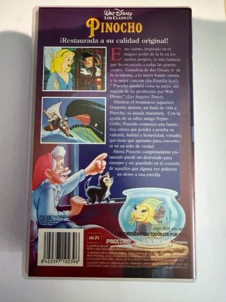 VHS Pinocho - Walt Disney Los Clásicos