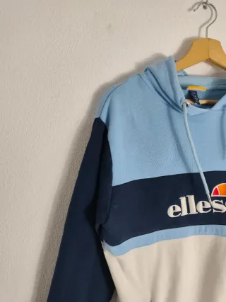 Sudadera Ellesse Vintage Azul y Blanca