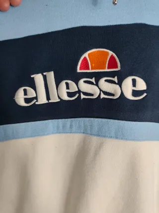 Sudadera Ellesse Vintage Azul y Blanca