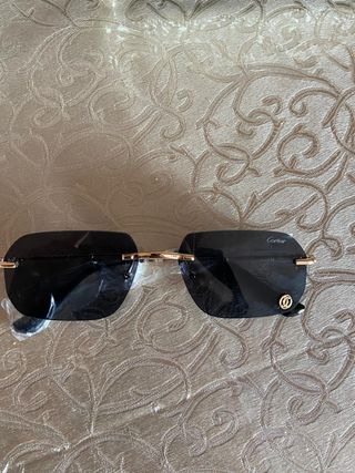 Gafas Cartier Negras y Doradas