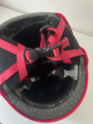 Casco ski niña fusia. Talla 53-56. Como nuevo