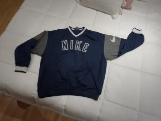 Sudadera Nike Vintage Azul y Gris