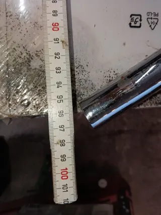 Manillar moto cromado