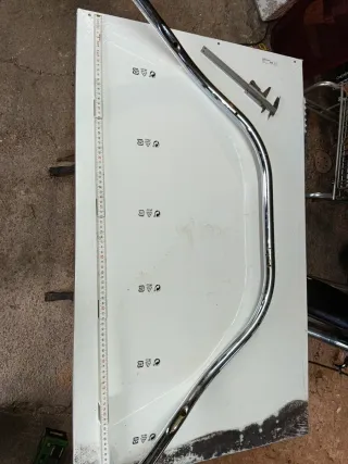 Manillar moto cromado