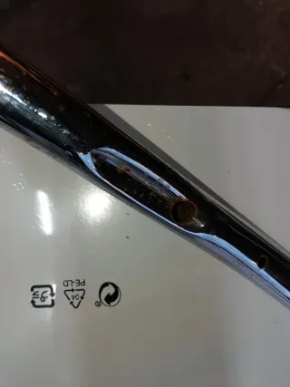 Manillar moto cromado