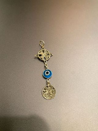 Colgante triple protección plata