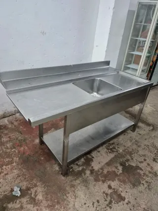 Fregadero industrial acero inoxidable