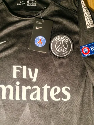 Talla L y M Camiseta PSG Neymar Jr 10 Negra 2018