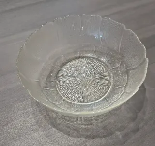 Ciotola centrotavola in vetro trasparente