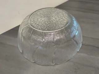 Ciotola centrotavola in vetro trasparente