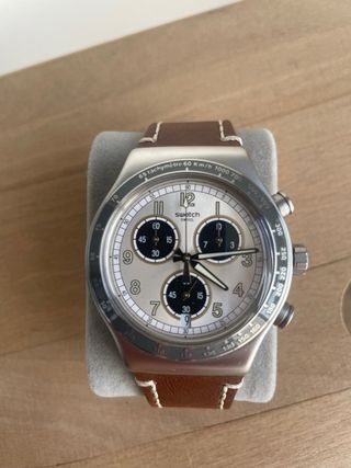 Swatch Cronógrafo Correa Marrón