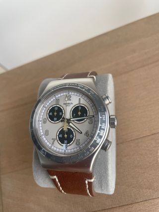 Swatch Cronógrafo Correa Marrón