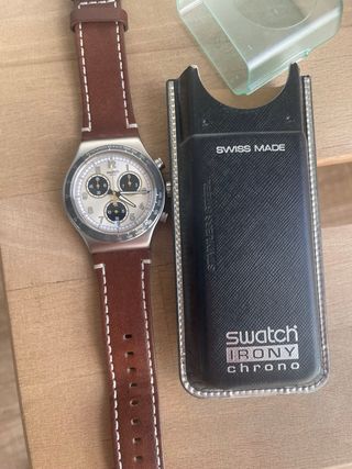 Swatch Cronógrafo Correa Marrón