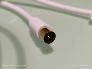 Cable Coaxial Blanco