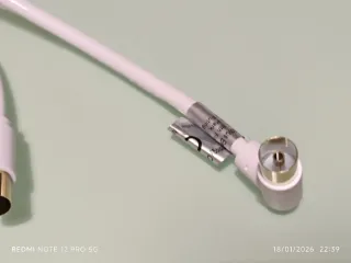 Cable Coaxial Blanco