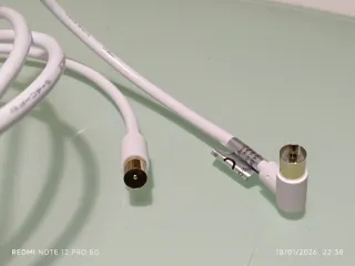 Cable Coaxial Blanco