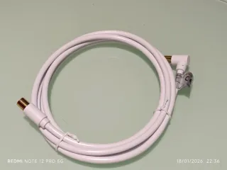 Cable Coaxial Blanco