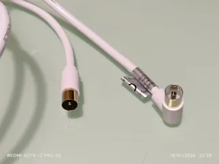 Cable Coaxial Blanco