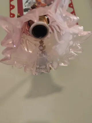 Aplique antiguo lámpara rosa