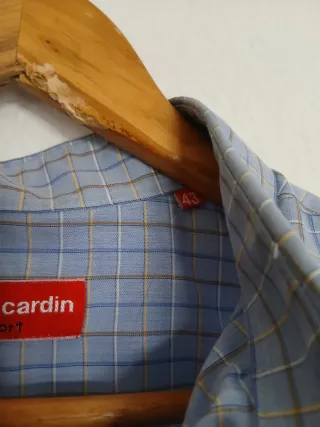 Camisa Pierre Cardin Cuadros Manga Corta