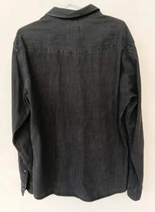 Camicia uomo Pull & Bear, tg XL, nera