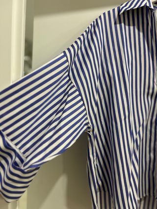Camisa Zara Rayas Azules Talla M