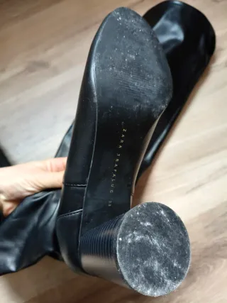 Botas Zara altas negras talla 38